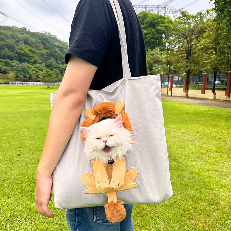 Show Head Pet Canvas Shaped Shoulder Bag