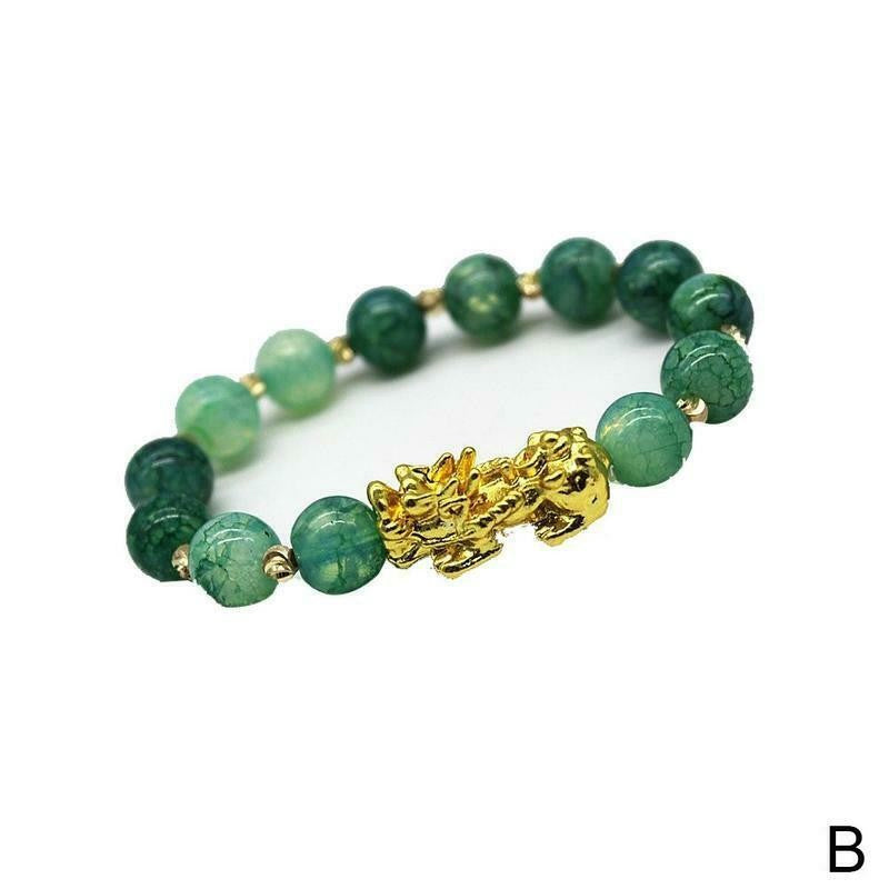 3D Hard Gold 99 Obsidian Sand Gold Pixiu Bracelet