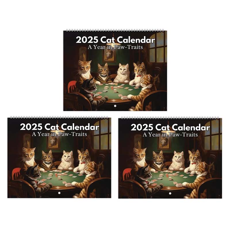 🐱Iconic Cat Art 2025 Calendar - Masterpieces Reimagined