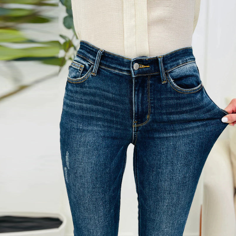 Blue Tummy Control Skinny Jeans