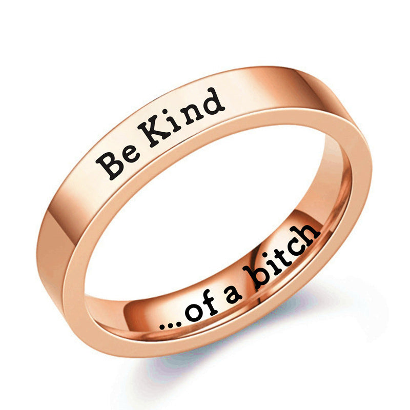 BeKind Pattern Ring