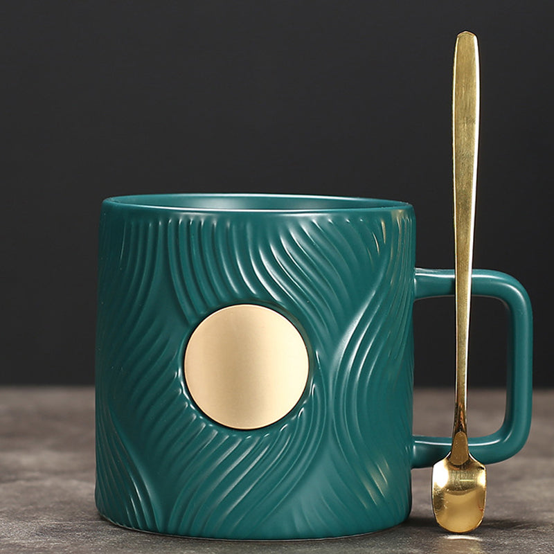 Corrugated Trendy Coffee Cup(with spoon)