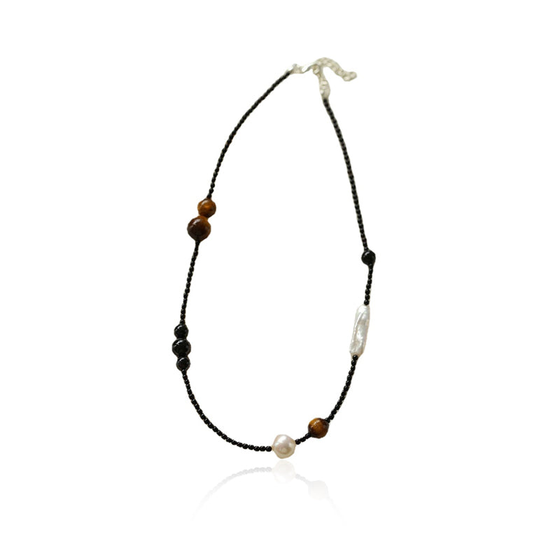 MIDNIGHT TIGER EYE NECKLACE