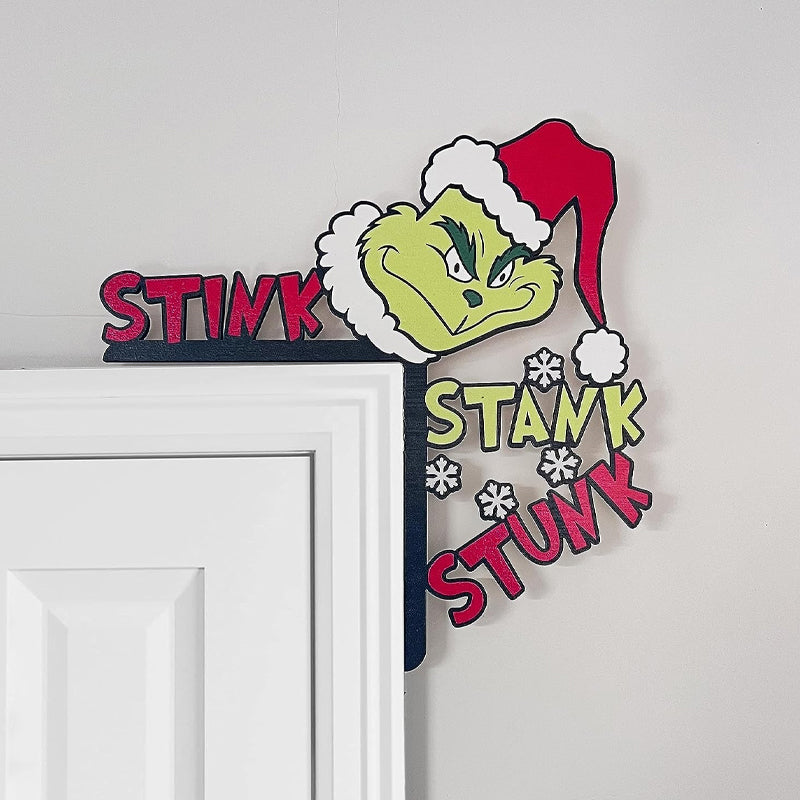 Christmas Grinch Decorative Door Frame