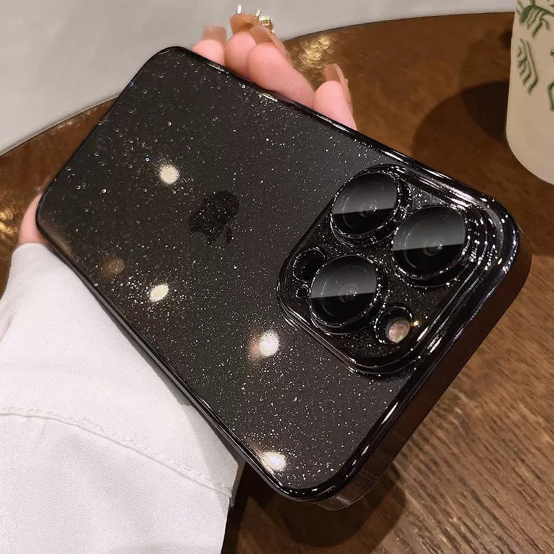 Electroplated Glitter Leaky Label Magnetic Phone Case