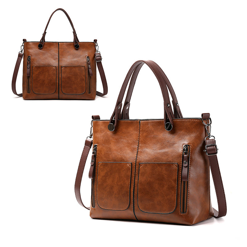 Ladies Vintage Leather Shoulder Bag