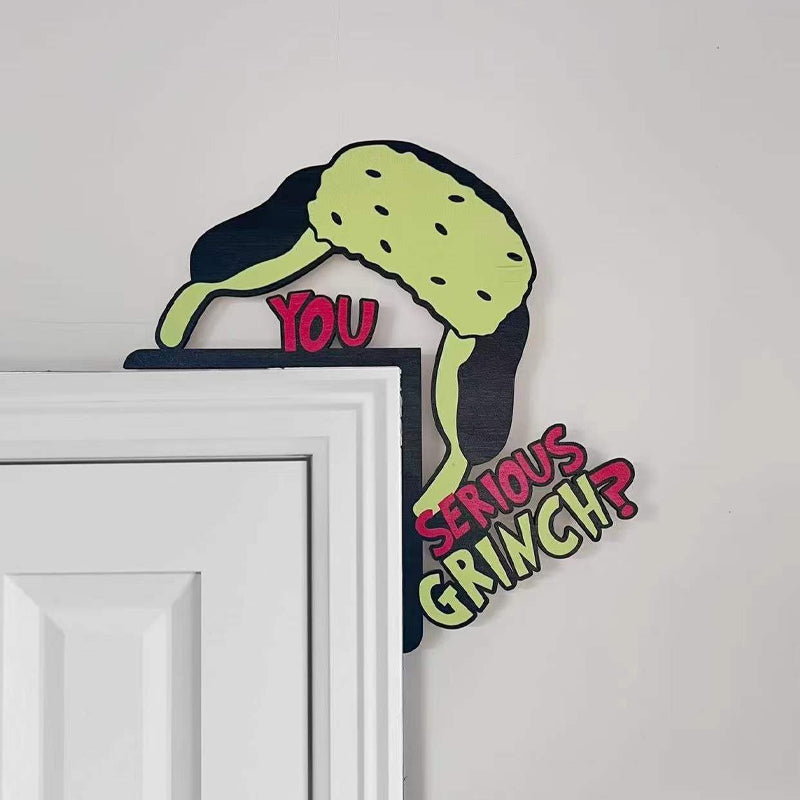 Christmas Grinch Decorative Door Frame