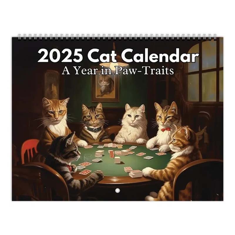 🐱Iconic Cat Art 2025 Calendar - Masterpieces Reimagined