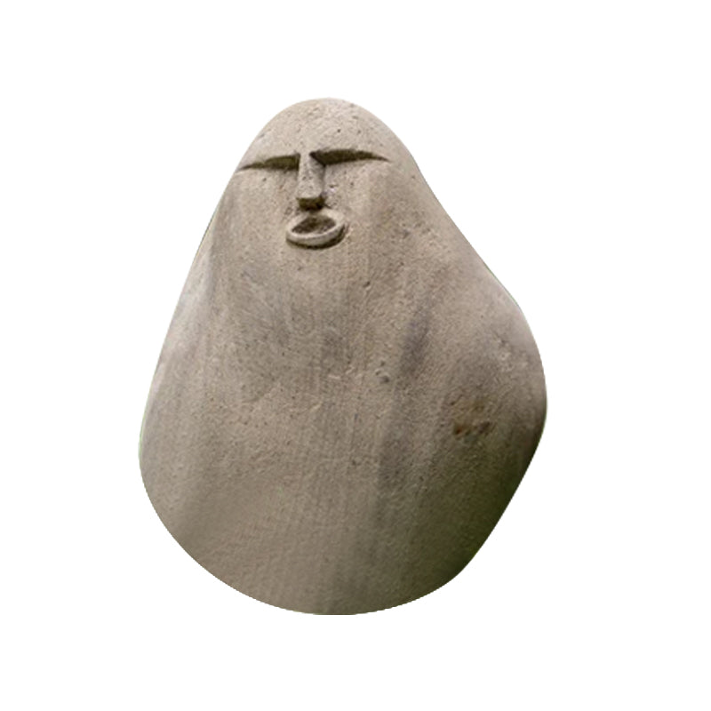 Stone Carving Face Figurine