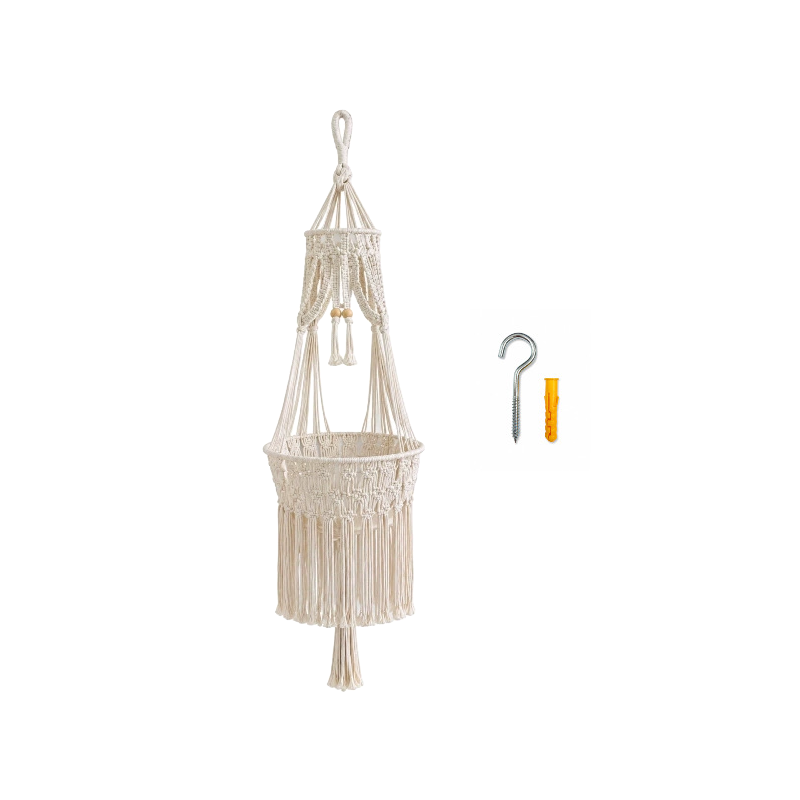 Handwoven Boho Cotton Rope Cat Hammock Bed