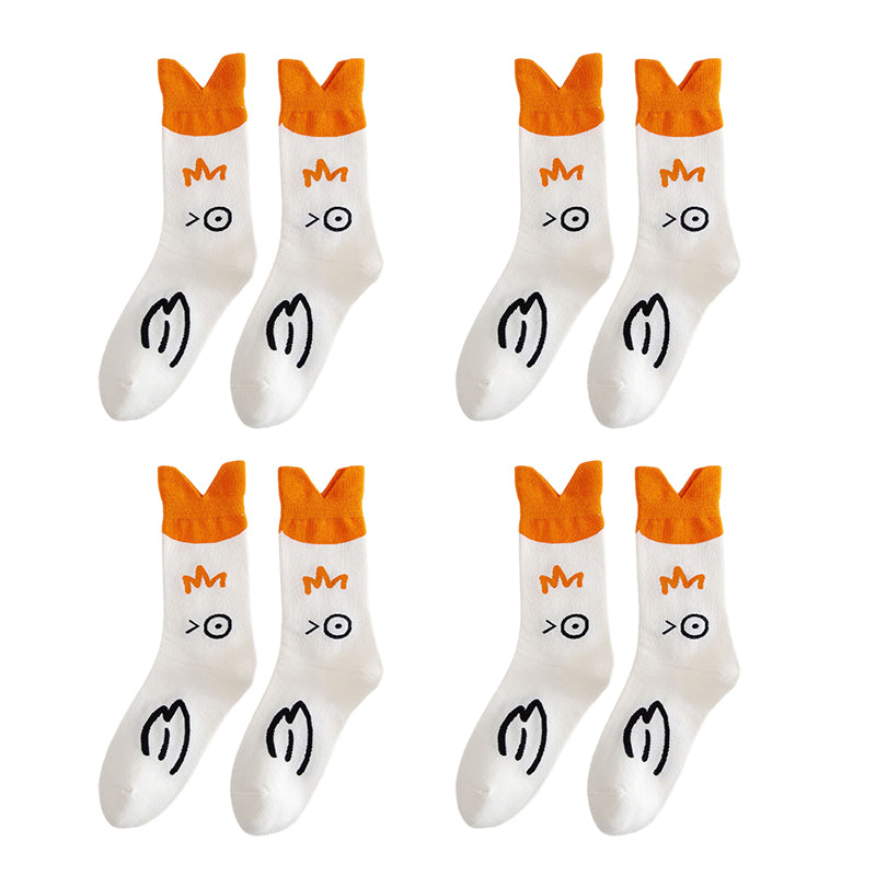 Duck Printed Cartoon Cute Socks