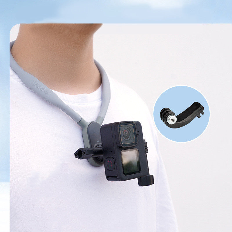 U-shaped neck mount for sports cameras