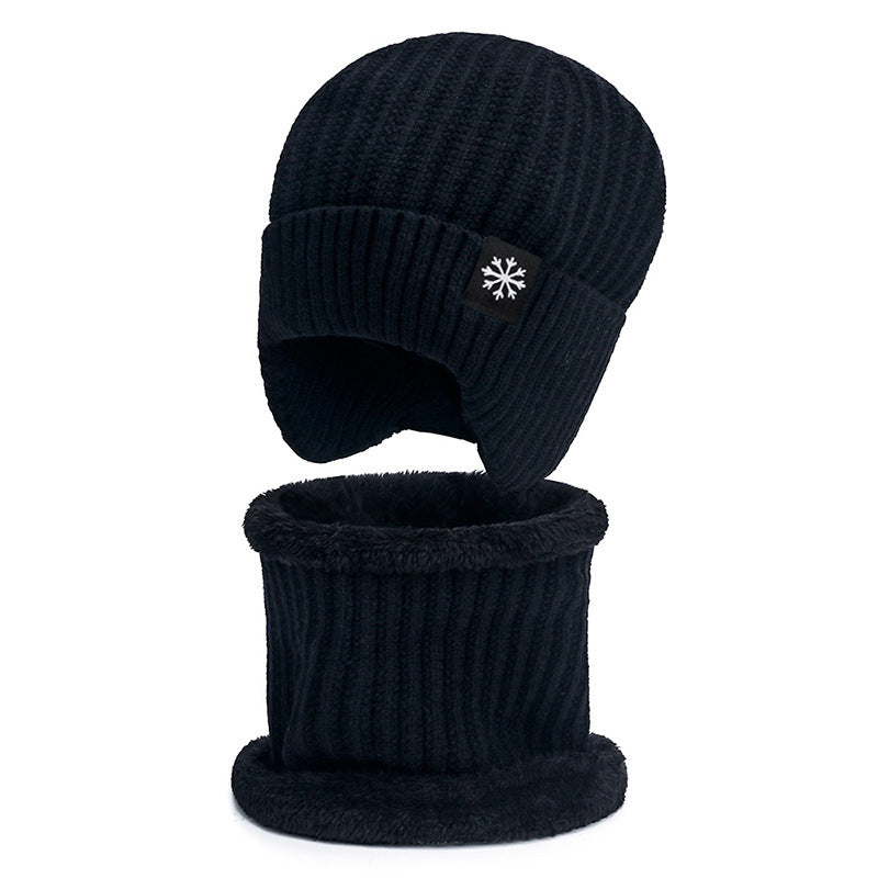 Padded Neck Knit Hat