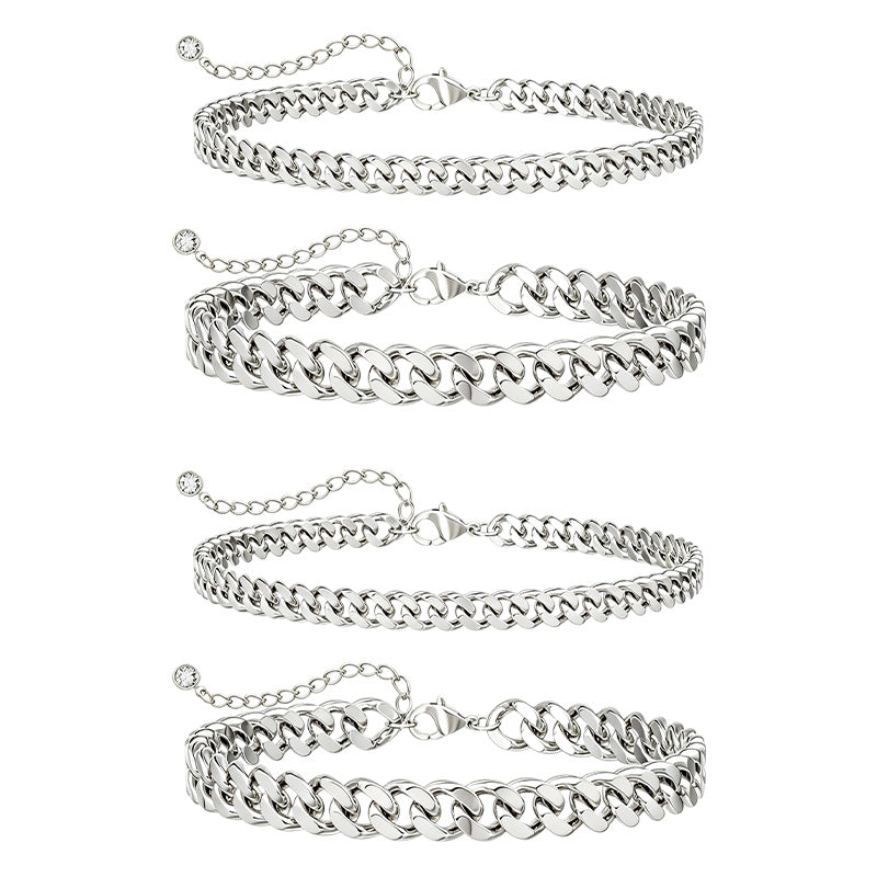 Luxury Double Layer Cuban Chain Anklet
