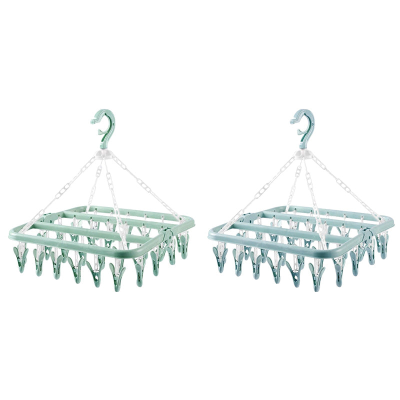 Windproof 32-Clip Drying Rack