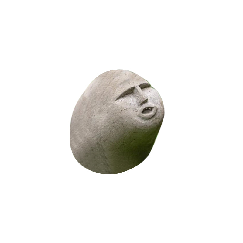 Stone Carving Face Figurine