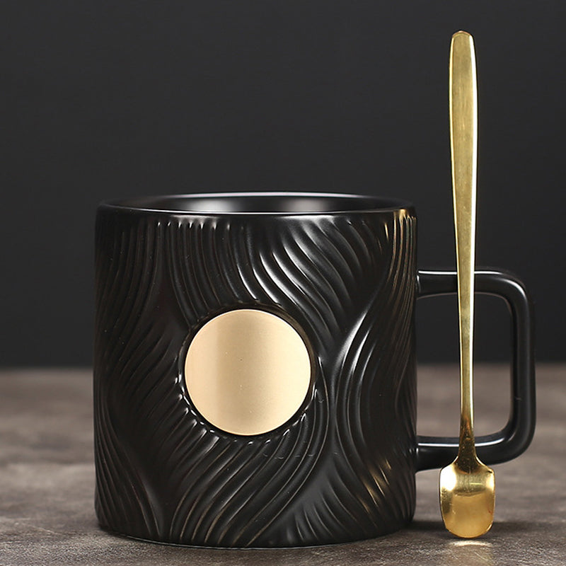 Corrugated Trendy Coffee Cup(with spoon)