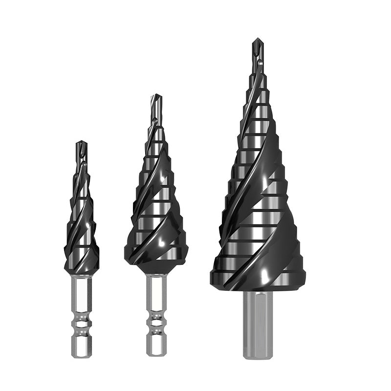 Triple-edged pagoda drill