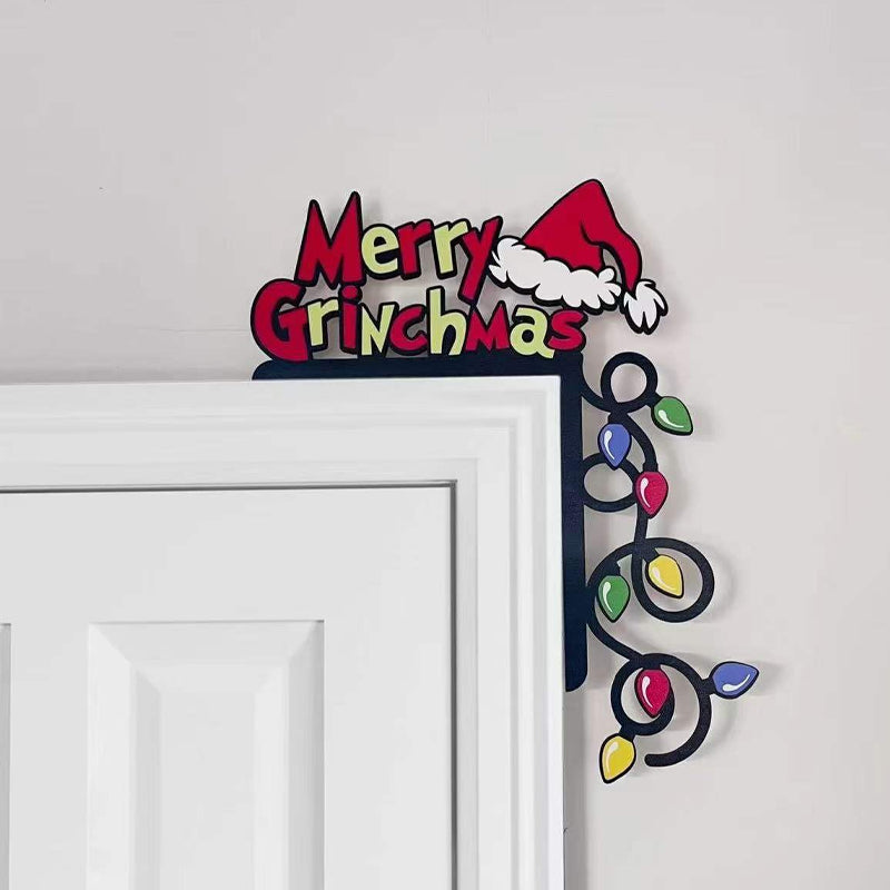 Christmas Grinch Decorative Door Frame