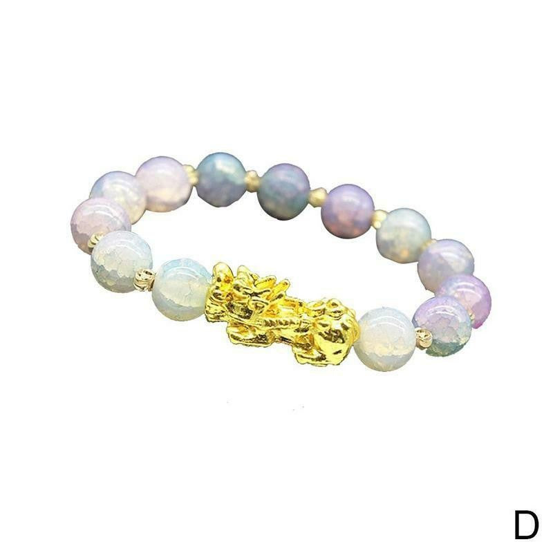3D Hard Gold 99 Obsidian Sand Gold Pixiu Bracelet
