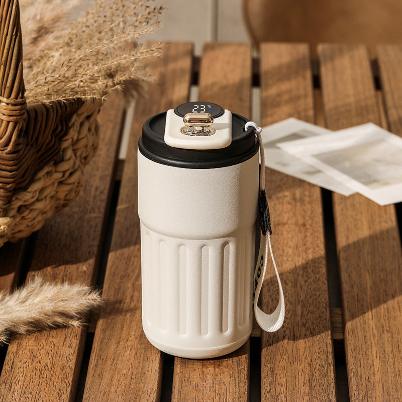 Coffee Thermos With Temperature Indicator