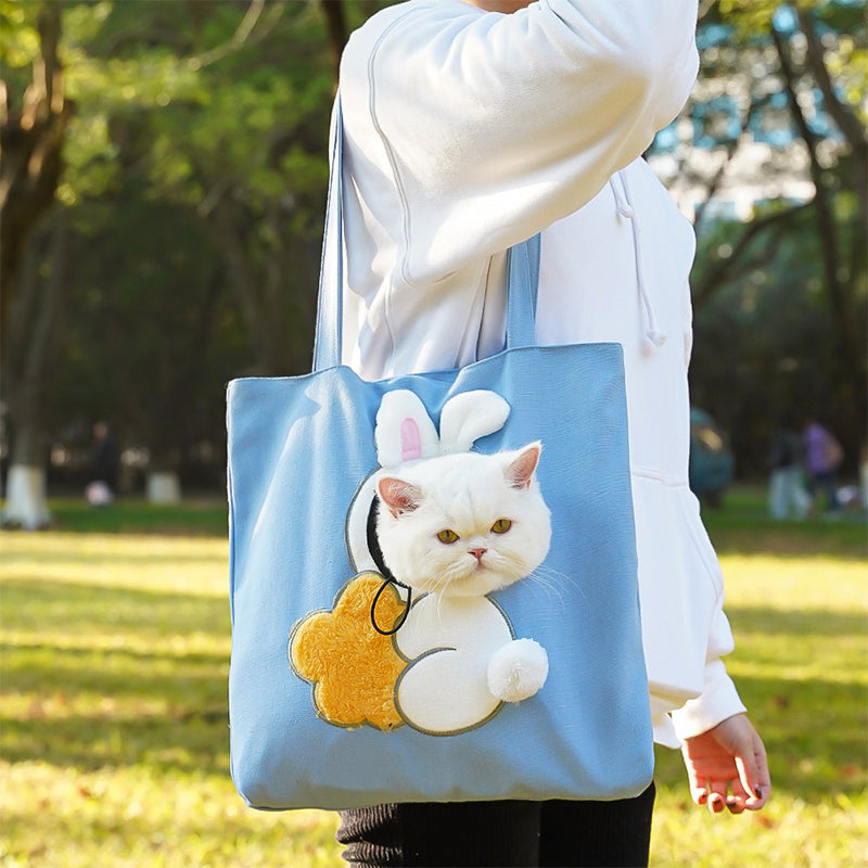 Show Head Pet Canvas Shaped Shoulder Bag