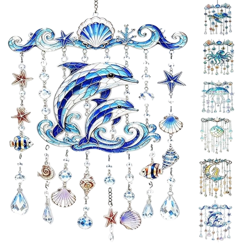 2D Ocean-Themed Wind Chime