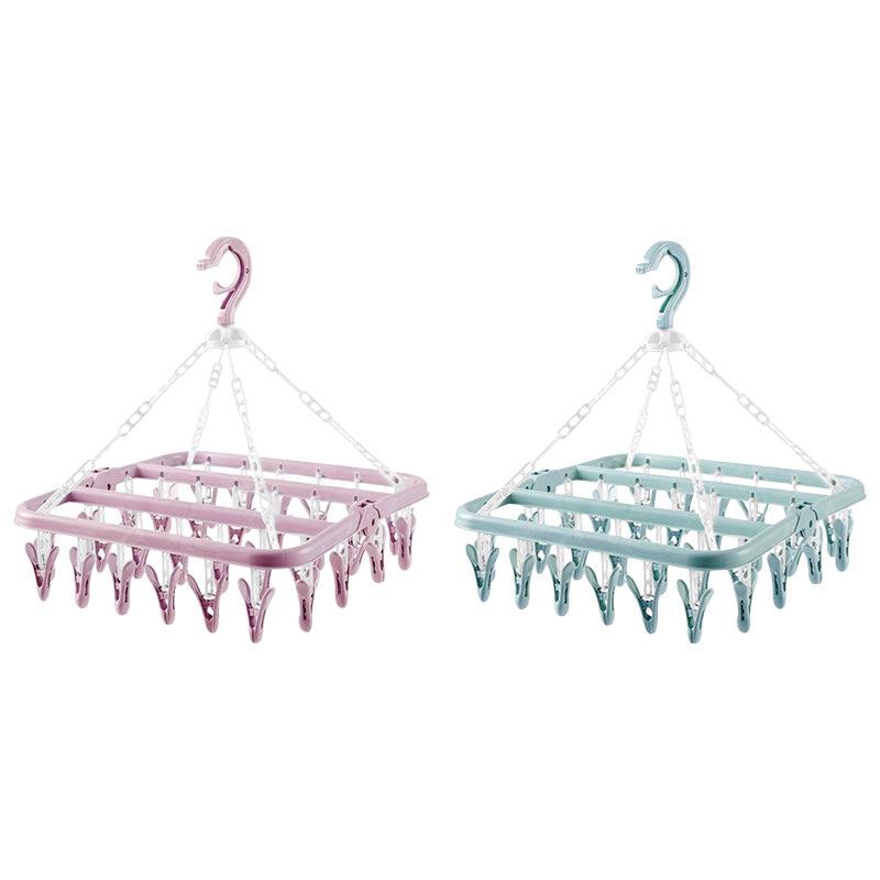 Windproof 32-Clip Drying Rack