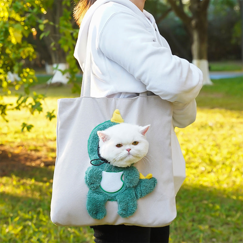 Show Head Pet Canvas Shaped Shoulder Bag