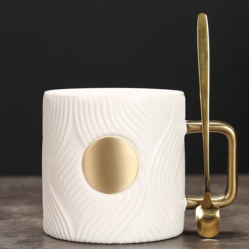 Corrugated Trendy Coffee Cup(with spoon)