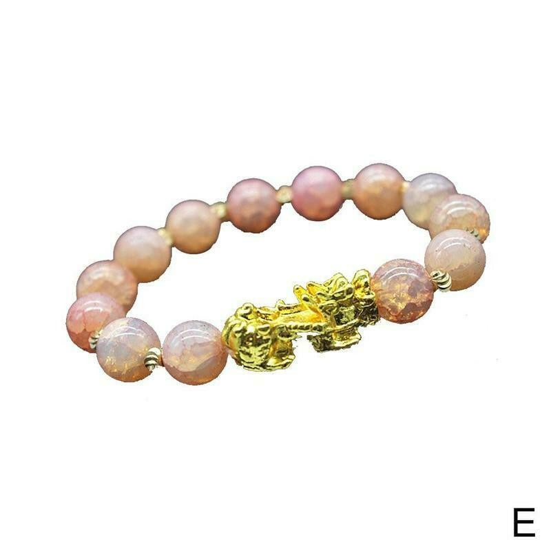 3D Hard Gold 99 Obsidian Sand Gold Pixiu Bracelet