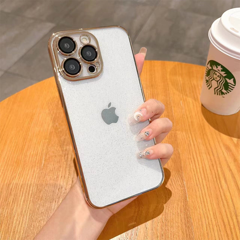 Electroplated Glitter Leaky Label Magnetic Phone Case