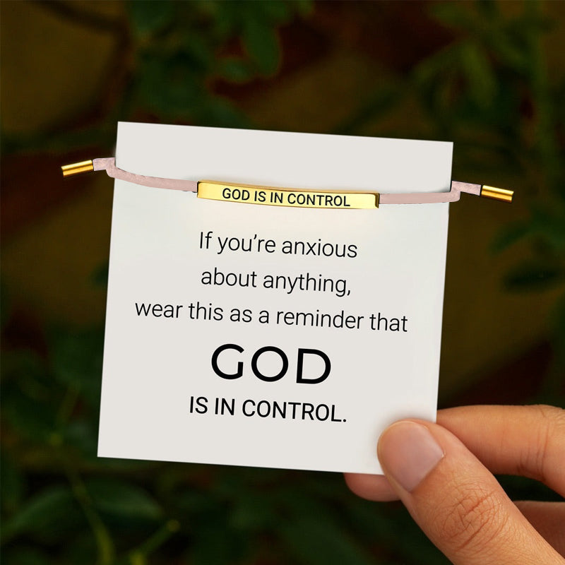 God Is In Control Tube Bracelet