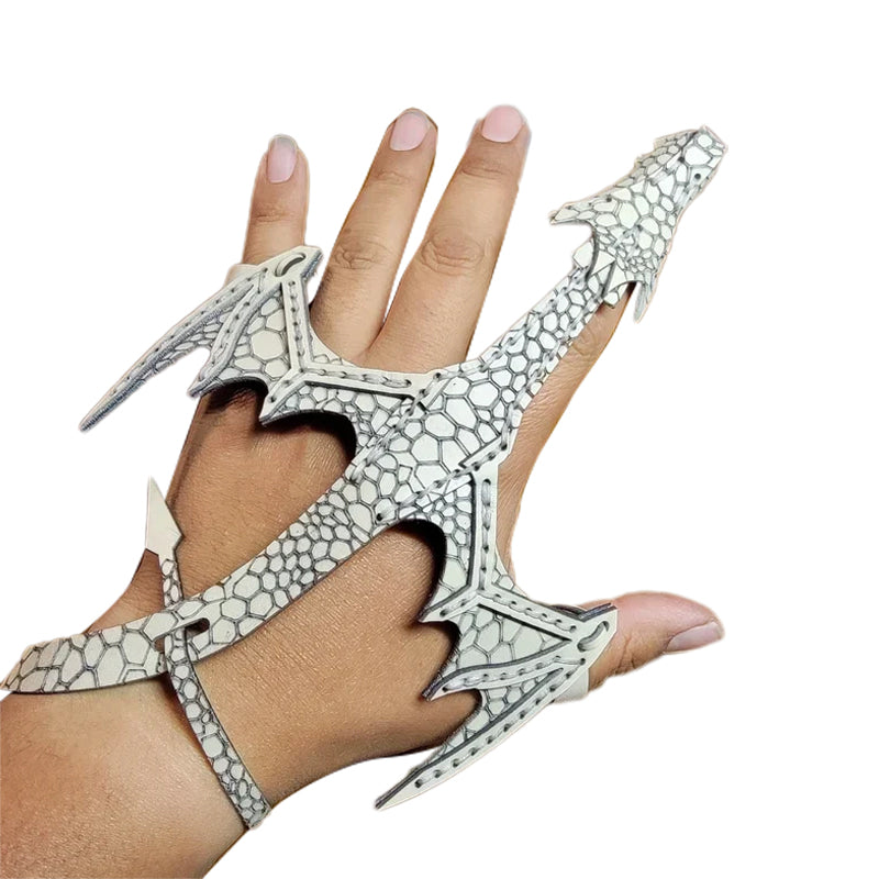 Leather Hand Dragon Cuff