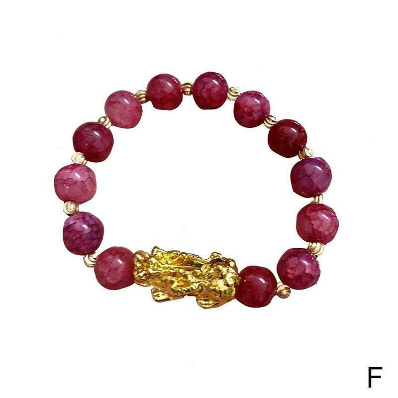 3D Hard Gold 99 Obsidian Sand Gold Pixiu Bracelet