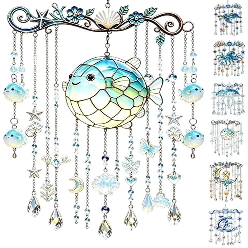 2D Ocean-Themed Wind Chime