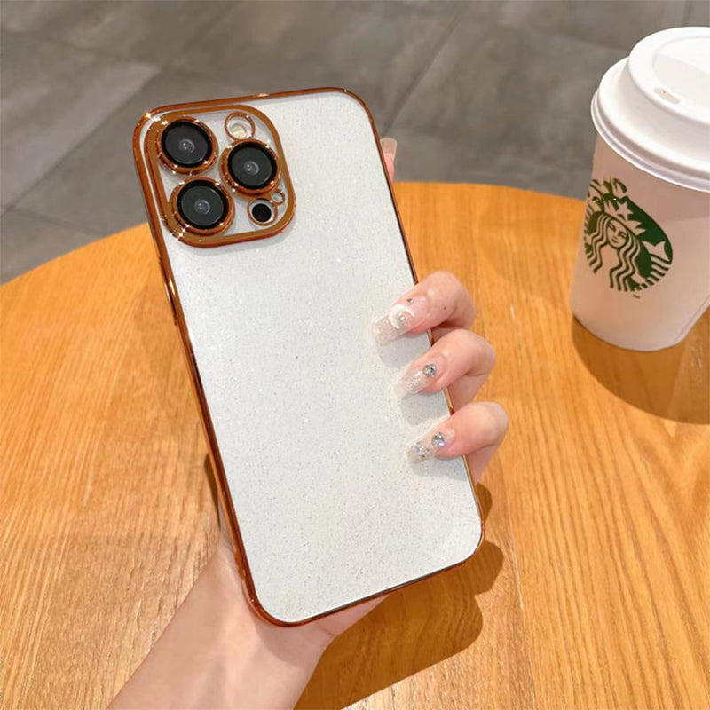 Electroplated Glitter Leaky Label Magnetic Phone Case