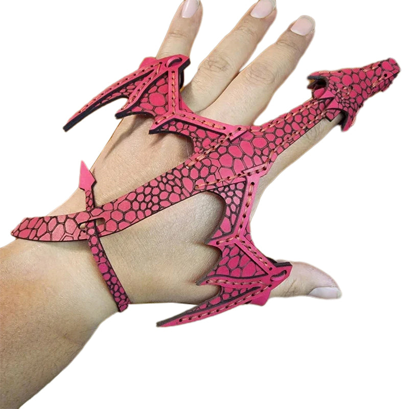 Leather Hand Dragon Cuff