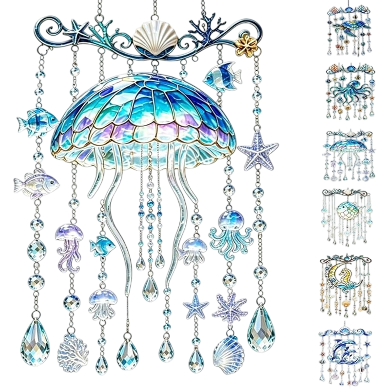 2D Ocean-Themed Wind Chime