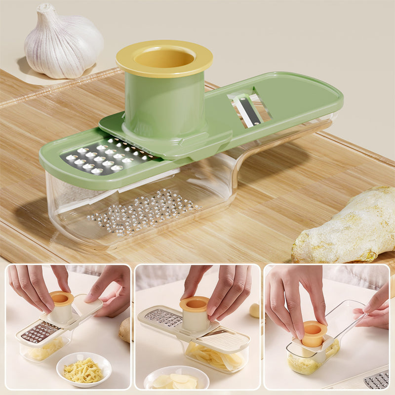 Multifunctional Garlic Grinder & Mandoline Slicer
