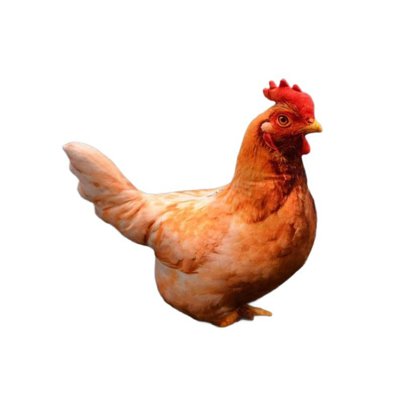 Chicken-Shaped Plush Pillow