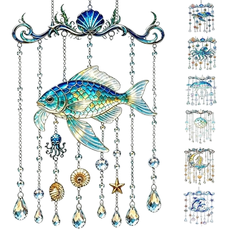 2D Ocean-Themed Wind Chime