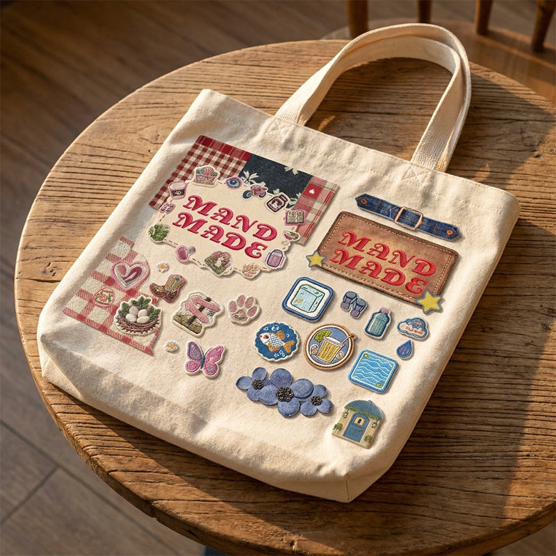 Faux embroidery stickers