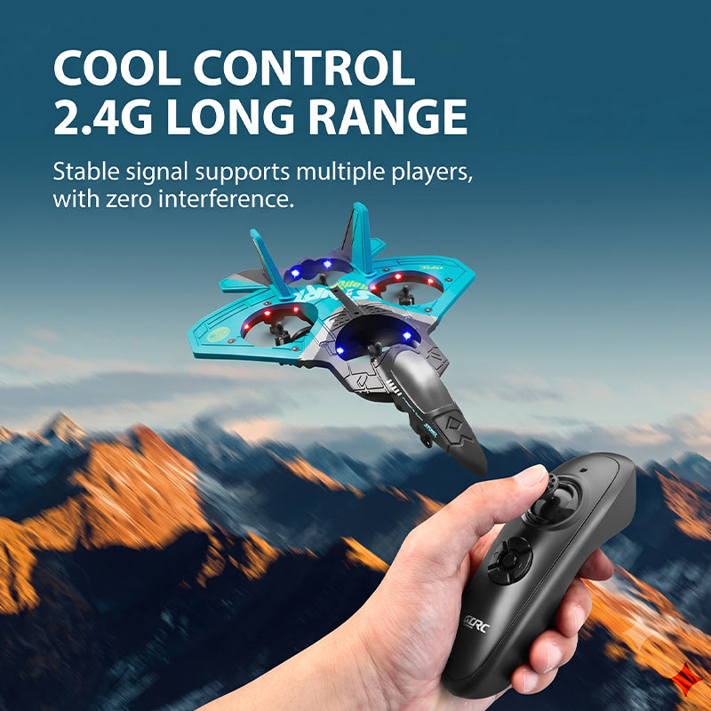 4-Motor RC Fighter Plane Toy with Gravity Control