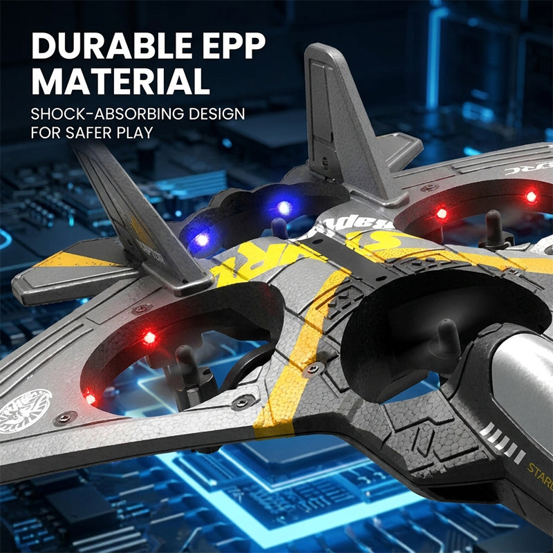 4-Motor RC Fighter Plane Toy with Gravity Control