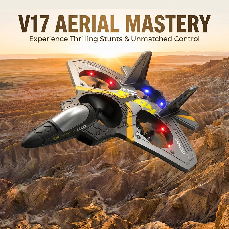 4-Motor RC Fighter Plane Toy with Gravity Control
