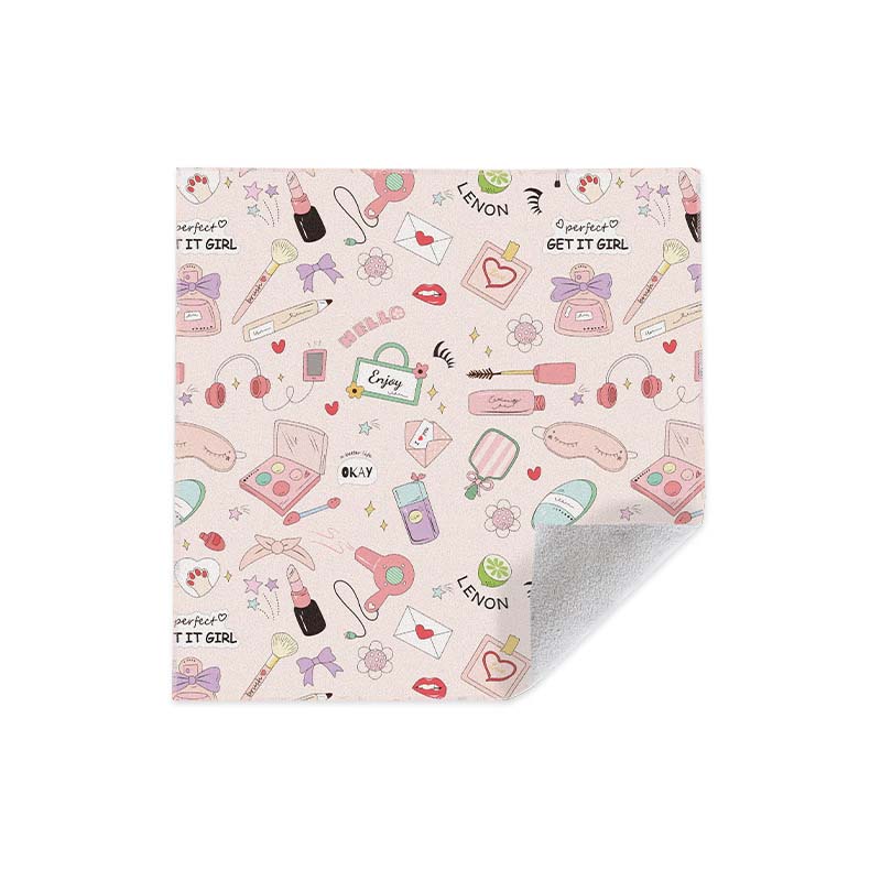 Cosmetic bag storage velcro