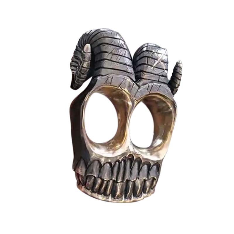 Handmade Ram Horn Skull Knuckles