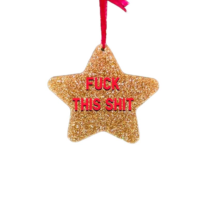 Fuck STAR Christmas Ornaments