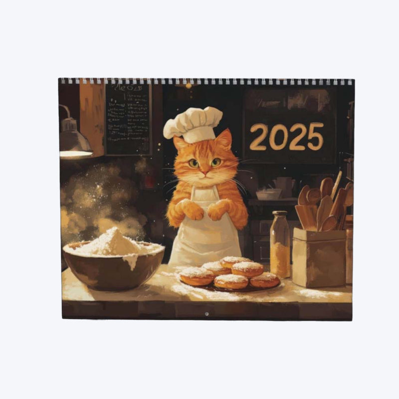 Cooking Cats Calendar 2025